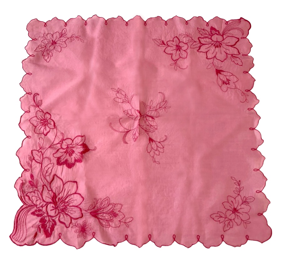 バラ染め～ハンカチ