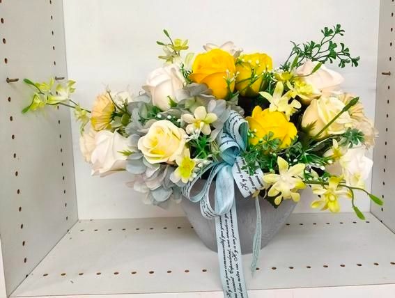 プリザーブド＆ソープフラワーアレンジ