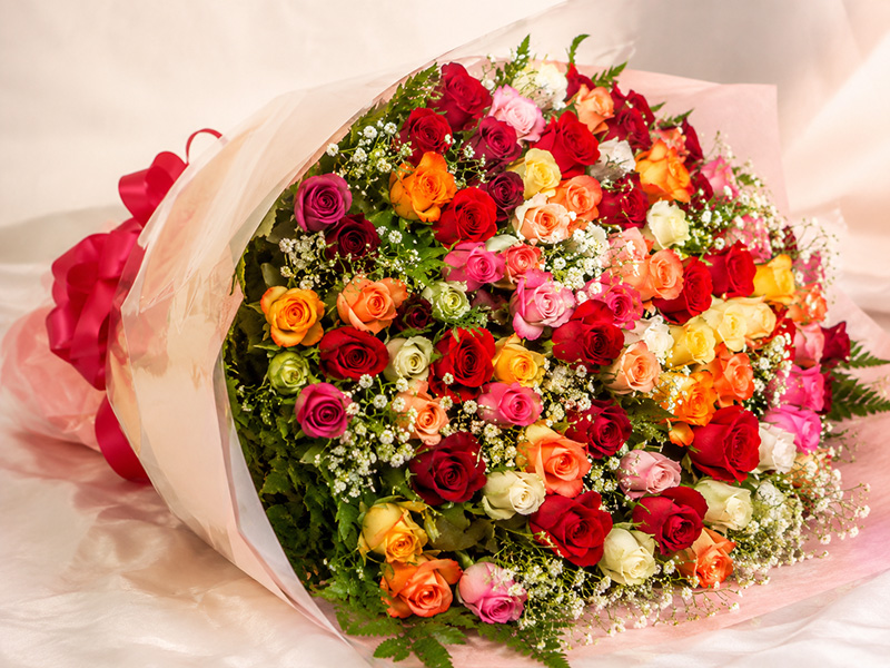 【送料無料】プロポーズに♪108本のバラの花束
