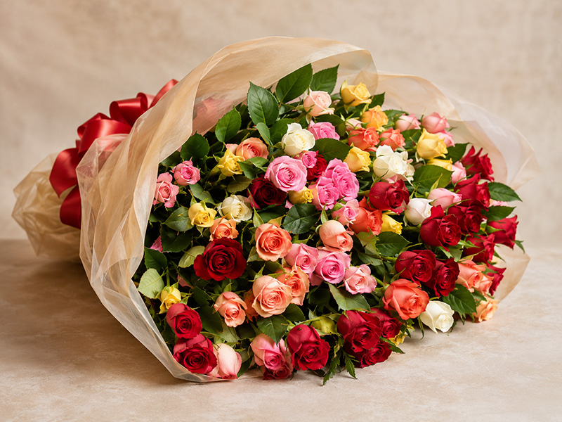 【送料無料】プロポーズに♪108本のバラの花束