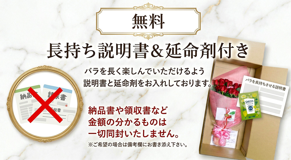 バラの長持ちマニュアルと延命剤