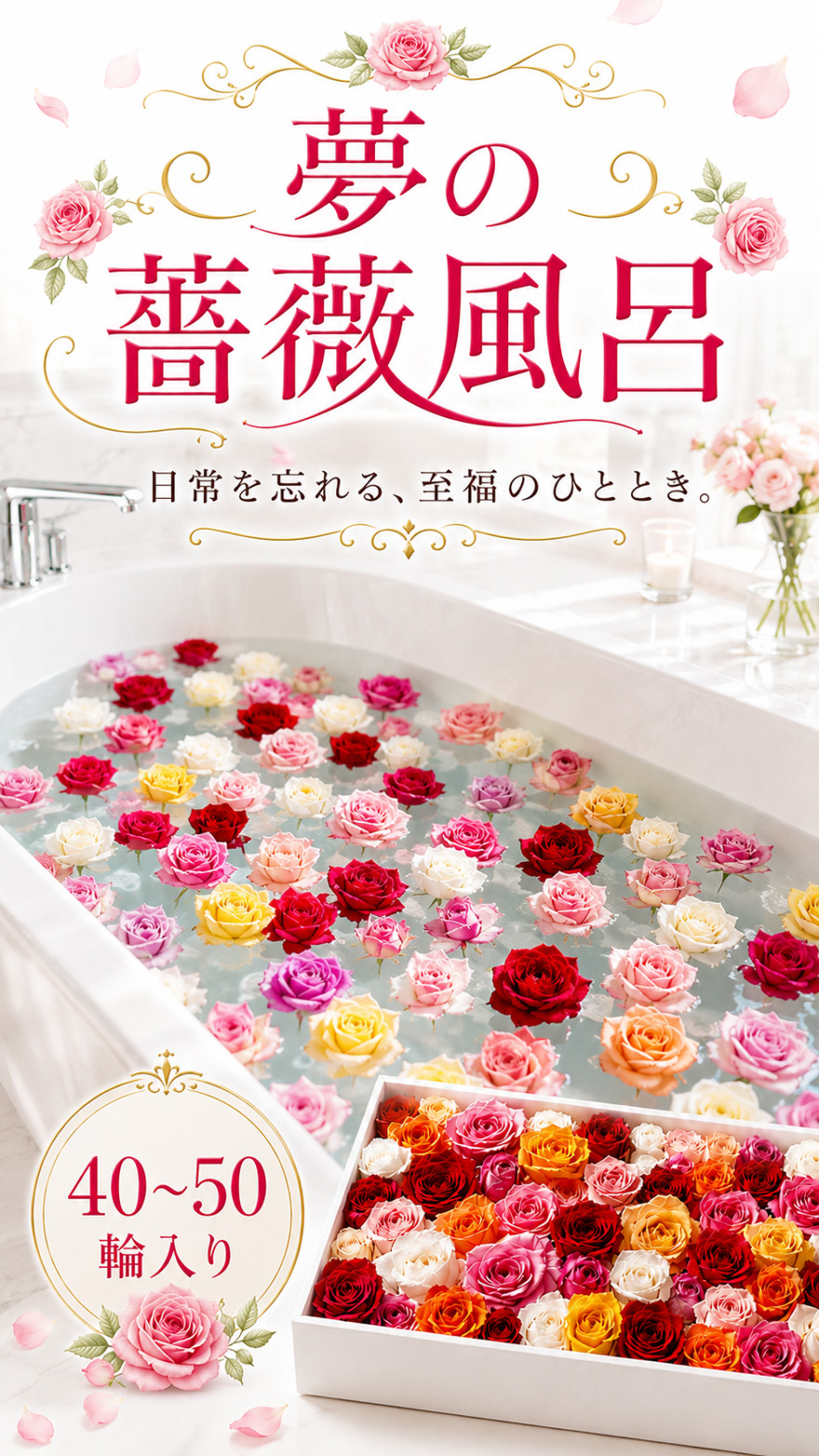 夢の薔薇風呂